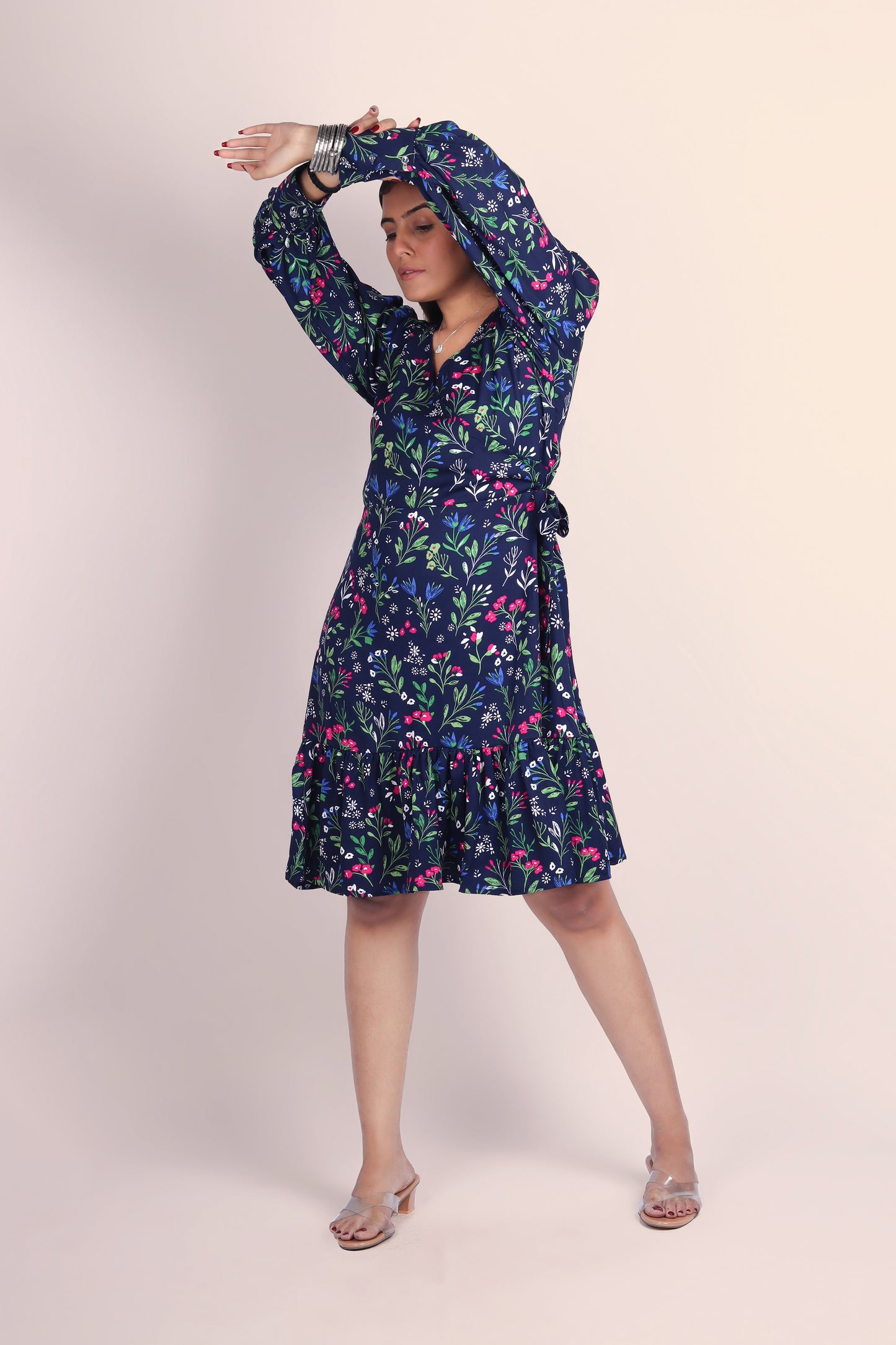 Navy Bloom Dress