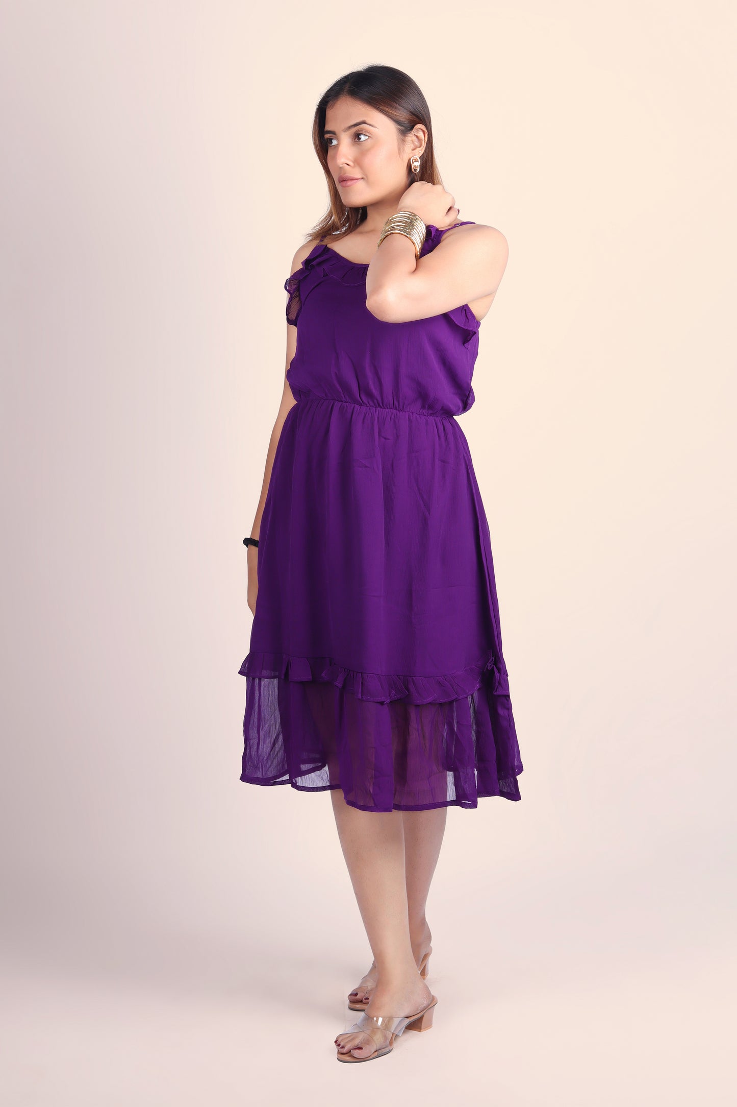 Chic Purple Layer Dress