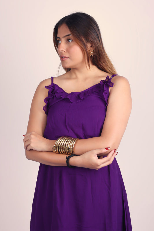 Chic Purple Layer Dress
