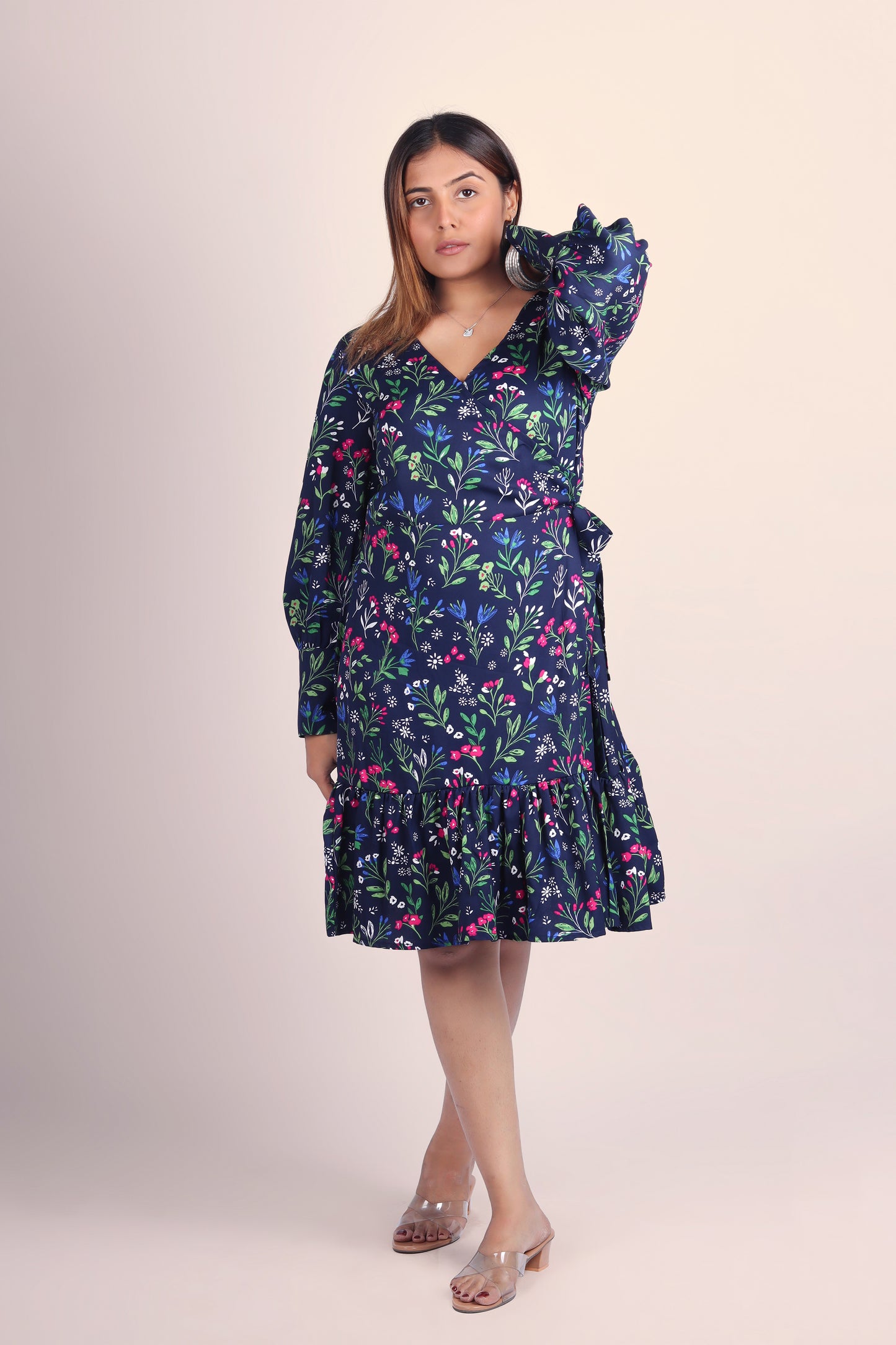 Navy Bloom Dress