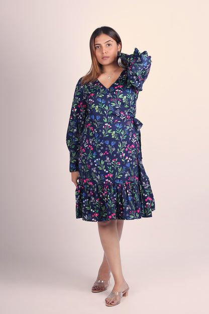 Navy Bloom Dress