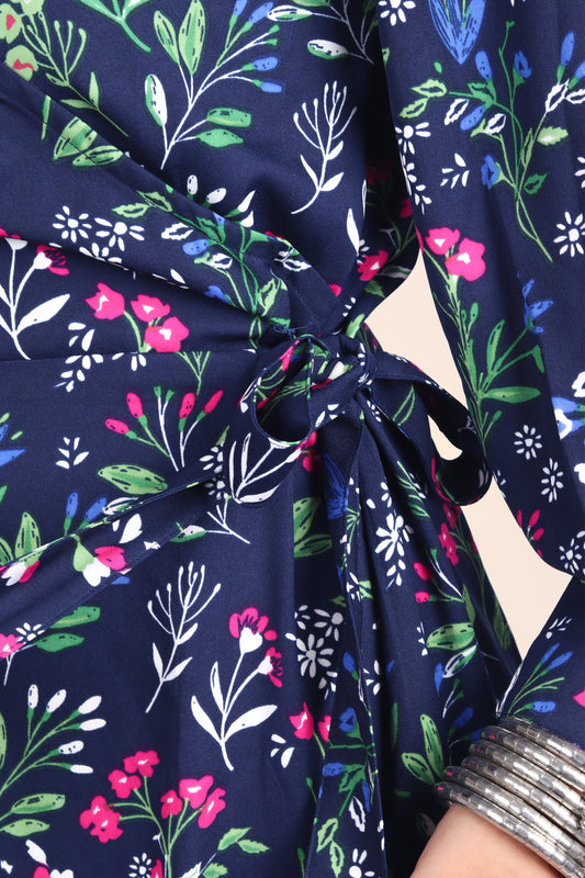 Navy Bloom Dress