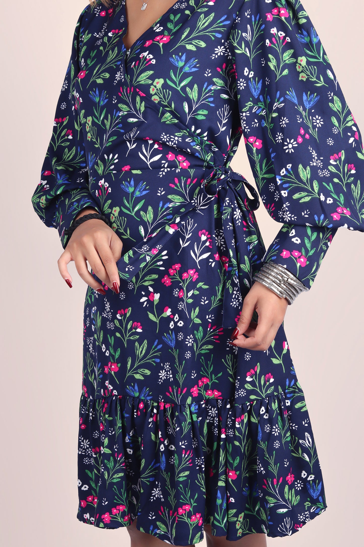 Navy Bloom Dress