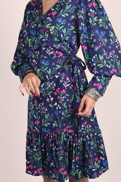 Navy Bloom Dress
